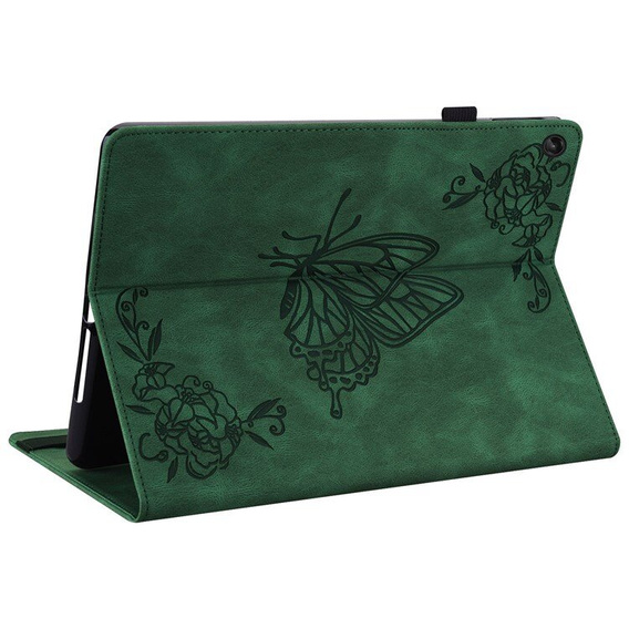 Puzdro pre Lenovo Tab M10 Plus 10.6 Gen 3 TB-125F TB-128F, Butterfly, zelený