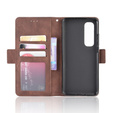 Klapkové puzdro pre Xiaomi Mi Note 10 Lite, Card Slot, hnedé