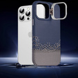 Puzdro pre iPhone 15 Pro, Frame Kickstand, pre MagSafe, Sand Blue