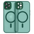Puzdro pre iPhone 16 Pro Max, pre MagSafe, ERBORD Matt Case, zelený + sklo na displej