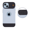 Puzdro ERBORD MagSafe Cam Slider, modré + sklo na displej pre iPhone 13 / iPhone 14