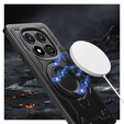 Puzdro pre Xiaomi Redmi Note 14 Pro 5G /  Poco X7 5G, Military MagSafe, čierne + sklo 9H