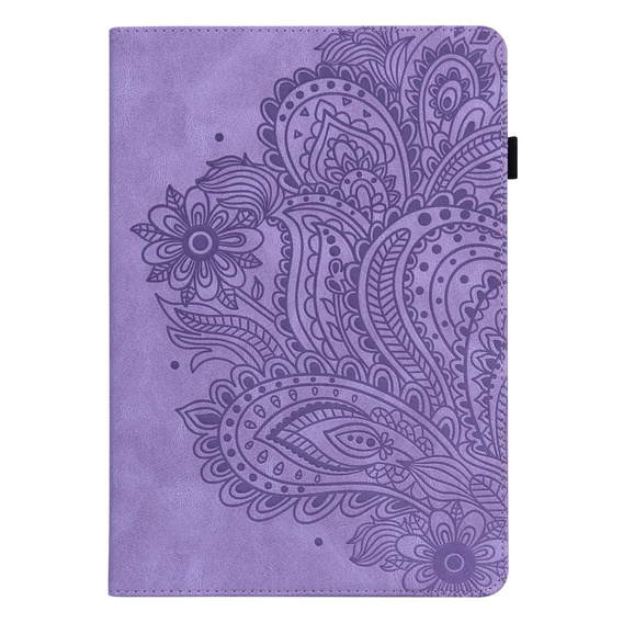 Puzdro s chlopňou pre Lenovo Tab M10 Plus 10.6 Gen 3 TB-125F TB-128F, flower, fialové