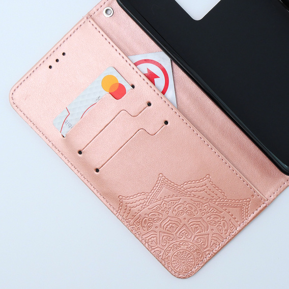 Klapkové puzdro pre Xiaomi 13T / 13T Pro, Mandala, ružové rose gold