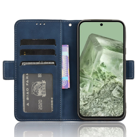 Klapkové puzdro pre Google Pixel 8A, Card Slot, tmavomodré