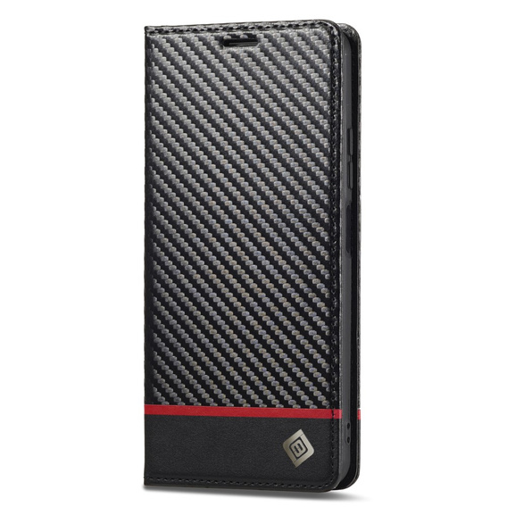 Flipové puzdro pre Xiaomi Redmi Note 13 Pro 4G / Xiaomi Redmi Note 14S / Xiaomi Poco M6 Pro 4G, Carbon LC.IMEEKE, čierne