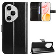 Klapkové puzdro pre Honor 400 Pro 5G, Crazy Horse Wallet, čierne