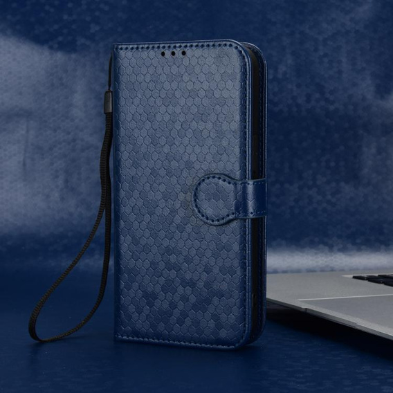 Flipové puzdro pre Xiaomi Redmi 15C 4G/LTE, Wallet Rhombus, modré