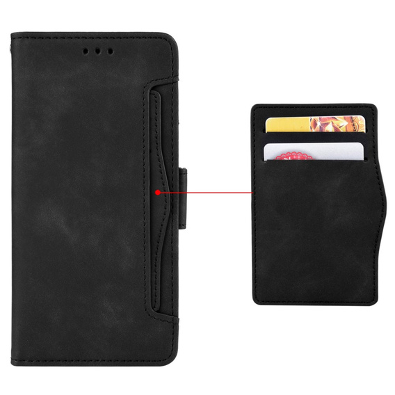 Klapkové puzdro pre Xiaomi Redmi 13C / Poco C65, Card Slot, čierne