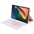 Puzdro + klávesnica Xiaomi Pad 5/5 Pro, ružové rose gold