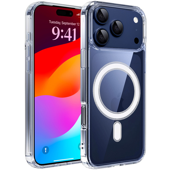 Magnetické puzdro TPU + akryl pre iPhone 17 Pro (kompatibilné s MagSafe)