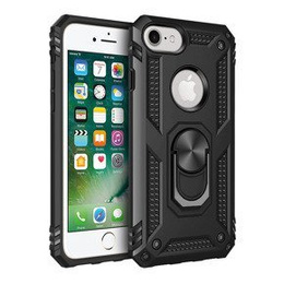 Pancierované obal na mobil pre iPhone 6/6S/7/8/SE 2020/SE 2022, Nox Case Ring, čierne