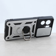 Obal na mobil pre Motorola Edge 40, CamShield Slide, strieborné