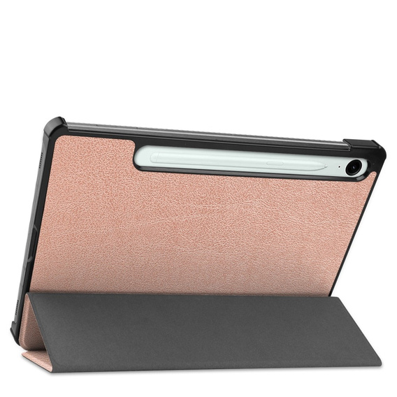 Puzdro pre Samsung Galaxy Tab S9 FE, trojskladové, ružové rose gold