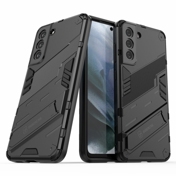 Puzdro pre Samsung Galaxy S21 FE, Military kickstand, modré