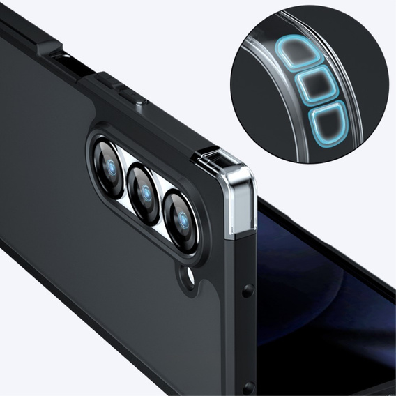 Obal na mobil pre Samsung Galaxy Z Fold6 5G, Fusion Hybrid, čierne