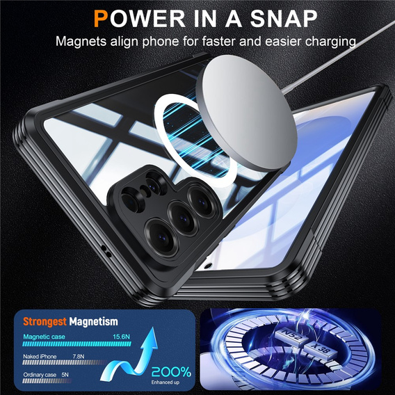 Odolné puzdro so sklom, pre MagSafe pre Samsung Galaxy S26 Ultra