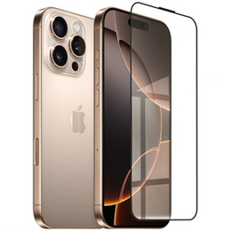 3D tvrdené sklo pre iPhone 16 Pro, čierne