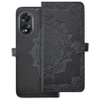 Klapkové puzdro pre Oppo A38 4G / Oppo A18 4G, Mandala, čierne