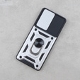 Obal na mobil pre Motorola Edge 40, CamShield Slide, strieborné