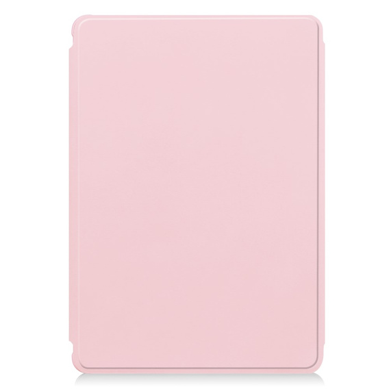 Puzdro s klávesnicou pre Samsung Galaxy Tab S9, Rotary 360° Leather, ružové rose gold