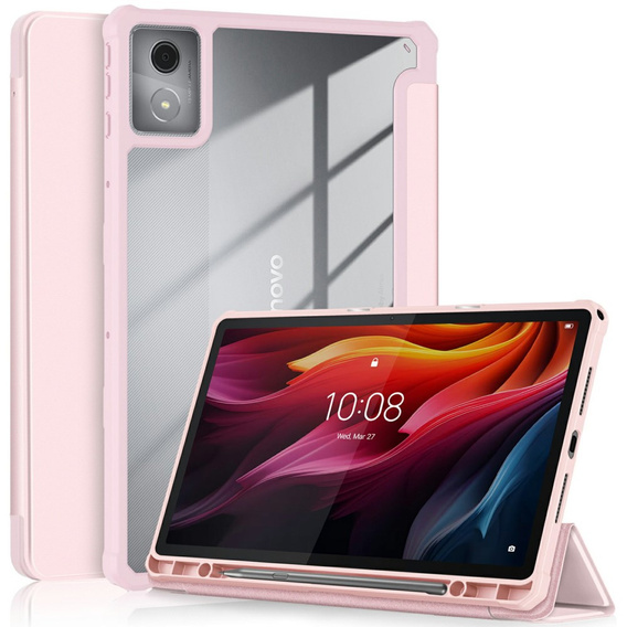 Puzdro pre Lenovo Tab K11 Plus, Smartcase Hybrid, so slotom na stylus, ružové