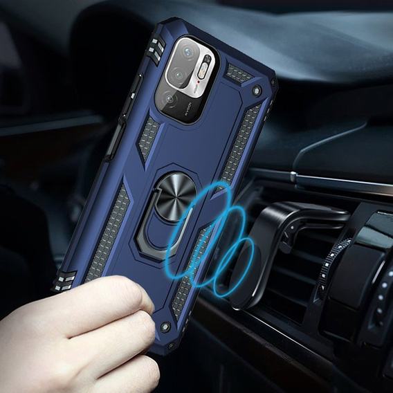 Pancierované obal na mobil pre Xiaomi Redmi Note 10 5G, Nox Case Ring, modré