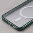 Magnetické puzdro Dual Glass MagSafe pre Samsung Galaxy S23+ Plus, zelený
