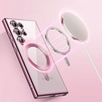 Puzdro pre Samsung Galaxy S25 Ultra, Electro MagSafe, ružové rose gold + sklo na displej