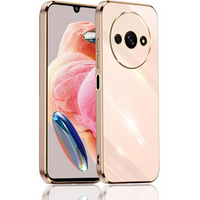 Puzdro pre Xiaomi Redmi A3, Glamour CamShield, ružové rose gold