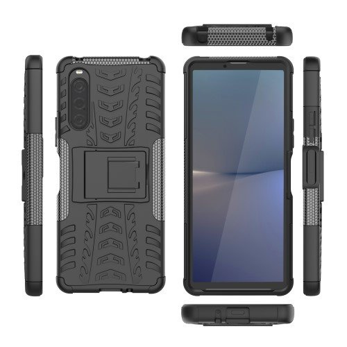 Obal na mobil pre Sony Xperia 10 V, Tire Armor, čierne