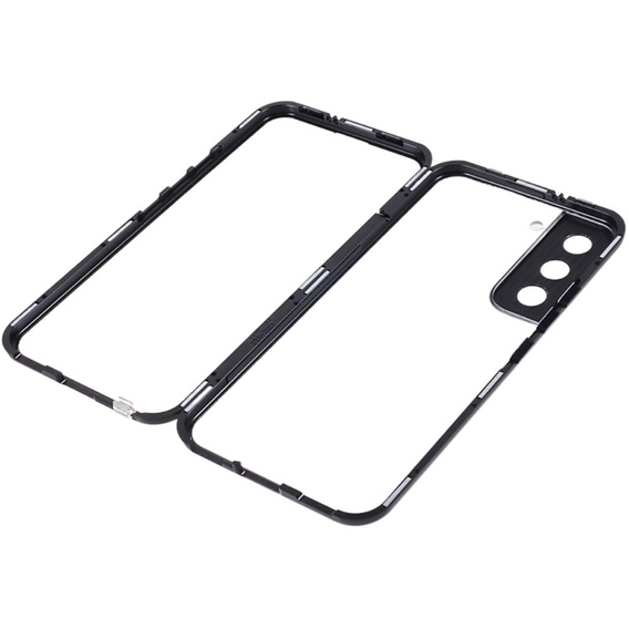 Puzdro pre Samsung Galaxy S21, Magnetic Dual Glass, čierne