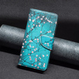 Klapkové puzdro pre Nokia C12 4G, Wallet, Sakura, modré