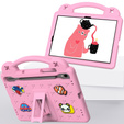 Detské puzdro pre Samsung Galaxy Tab S7/S8/S9, Cute Patterns, so stojanom, ružové