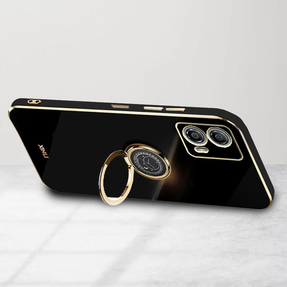 Obal na mobil pre Motorola Moto G53 5G, Electro Ring, čierne
