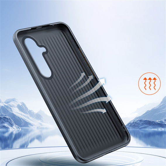 Kožené puzdro pre Samsung Galaxy S25+ Plus, leather hybrid, sivé
