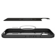 Puzdro Spigen pre Google Pixel 9A, Thin Fit Mag, čierne + tvrdené sklo 9H
