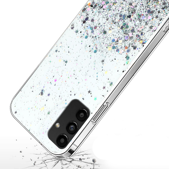 Obal na mobil pre Samsung Galaxy A04S / A13 5G, Glittery, priehľadné