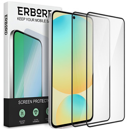 2x tvrdené sklo ERBORD 3D pre Samsung Galaxy S24 FE pre celý displej