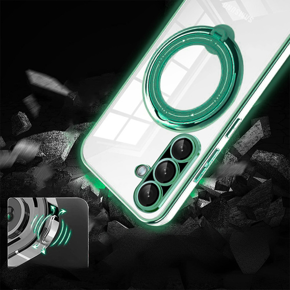 Magnetické puzdro pre Samsung Galaxy A36 5G, pre MagSafe, zelený