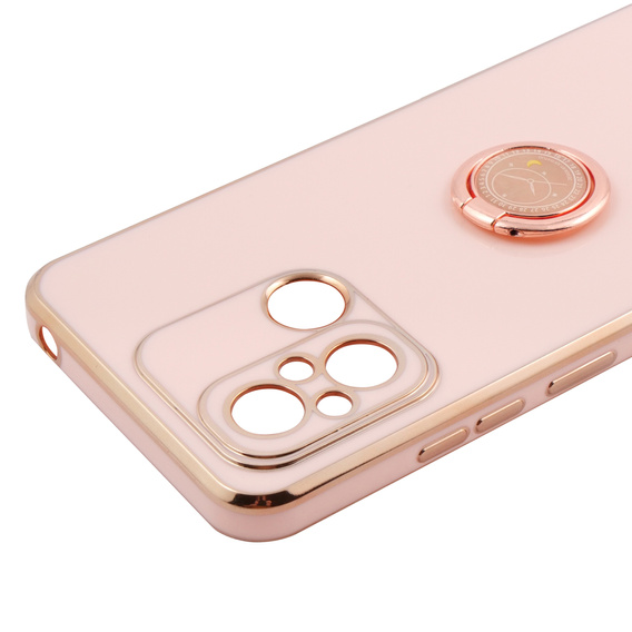 Obal na mobil pre Xiaomi Redmi 12C, Electro Ring, ružové rose gold