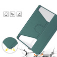 Puzdro s klávesnicou pre Samsung Galaxy Tab S9 FE+ Plus, Rotary 360° Leather, tmavozelené