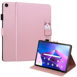 Puzdro pre Lenovo Tab M10 Plus 10.6 Gen 3, s chlopňou, animal, ružové