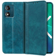 Flipové puzdro pre Motorola Moto E13, Split Leather, zelený
