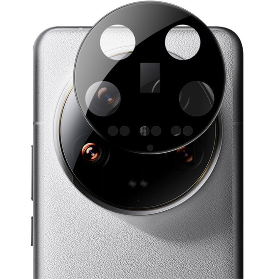 Tvrdené sklo na fotoaparát pre Xiaomi 14 Ultra, čierne