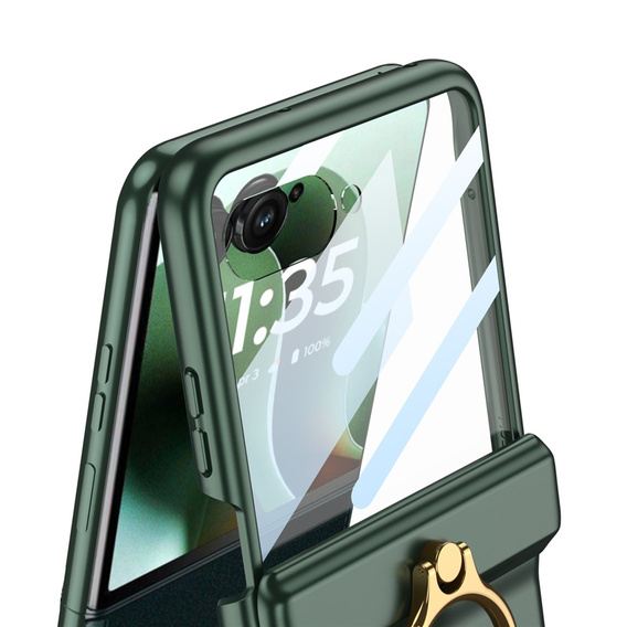 Puzdro so stojanom a ochranou pántov pre Motorola Razr 60 Ultra 5G