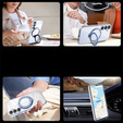 Magnetické puzdro pre Samsung Galaxy S25, pre MagSafe, modré