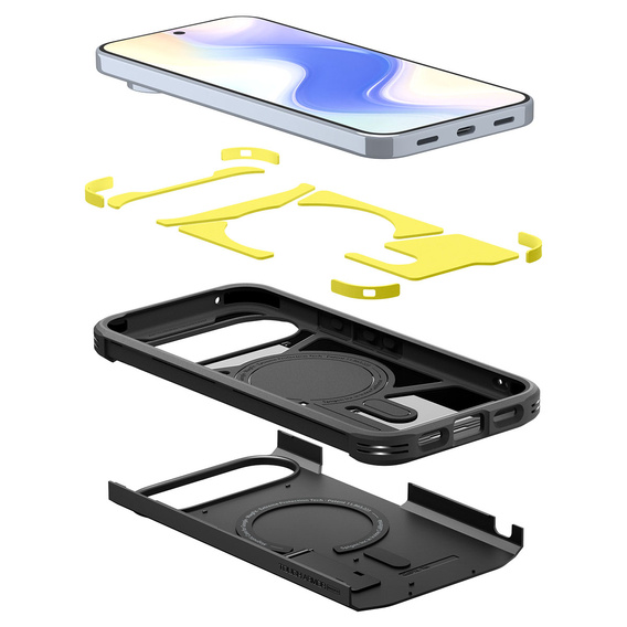 Spigen Tough Armor MagSafe puzdro pre Google Pixel 10 Pro XL, čierne