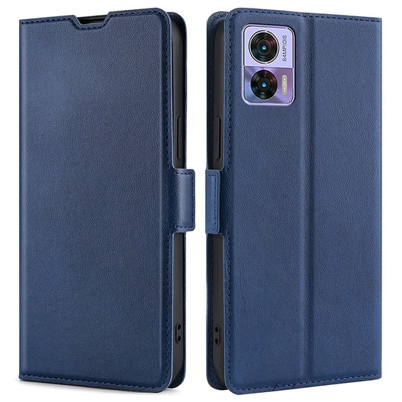 Klapkové puzdro pre Motorola Edge 30 Neo 5G, Wallet Thin Magnet, tmavomodré