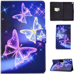 Obal na mobil pre Samsung Galaxy Tab A7 10.4 2020 T500 T505, butterflies, fialové